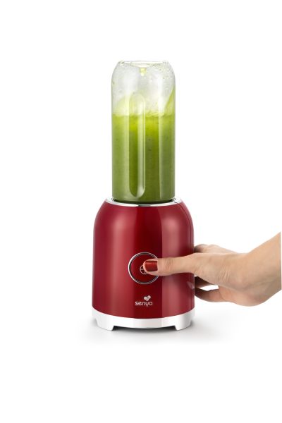 Blender Smoothie Portable Senya Juicy Delight – 250W – 6 lames inox – 2 bouteilles (500 ml + 600 ml) – Lave-vaisselle – Image 5