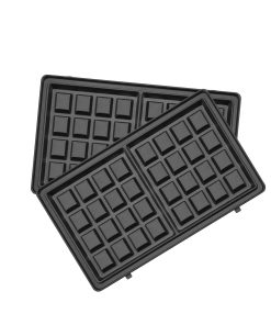 Lot de 2 plaques pour gaufres - Gaufrier Waffle Party