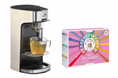 Machine à thé Tea Time & Coffret Découverte - Crème