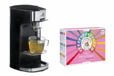 Machine à thé Tea Time & Coffret Découverte - Noir