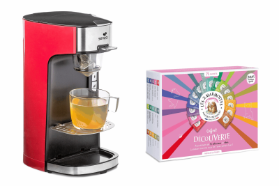 Machine à thé Tea Time & Coffret Découverte - Rouge
