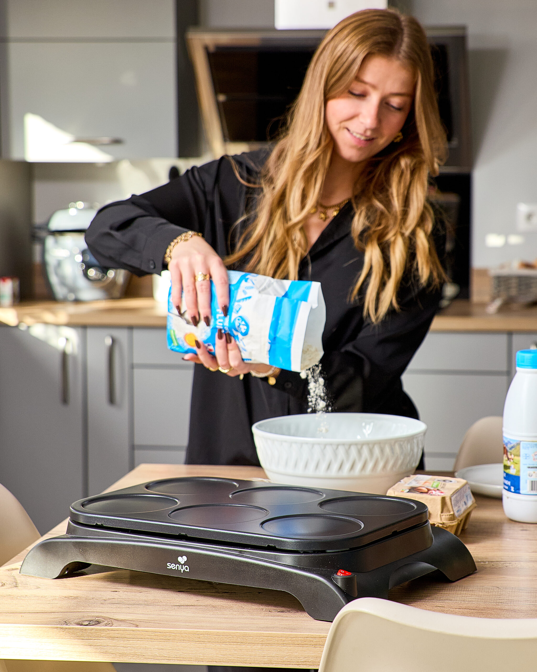 Crêpière électrique 6 personnes Mini Crepe Party Senya – Image 3
