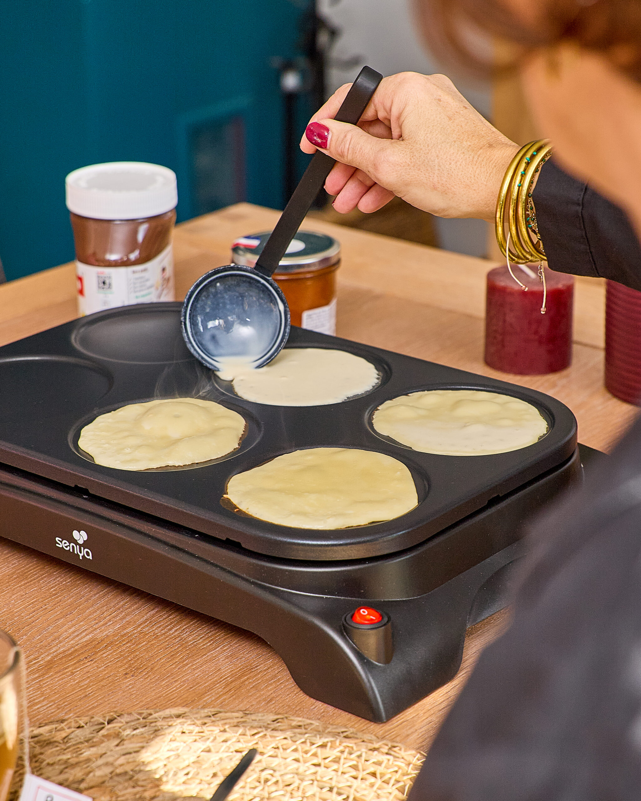Crêpière électrique 6 personnes Mini Crepe Party Senya – Image 5