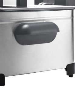 Friteuse électrique inox 5L – 2000W – Température jusqu'à 190°C – 3 paniers (2 petits + 1 grand) – Cuve amovible – Family Fryer – Image 9