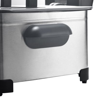 Friteuse électrique inox 5L – 2000W – Température jusqu'à 190°C – 3 paniers (2 petits + 1 grand) – Cuve amovible – Family Fryer – Image 9