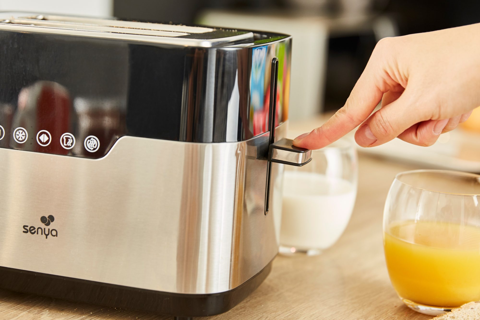 Grille-pain tactile 2 larges fentes inox Smart Toaster – Image 5
