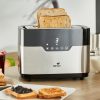 Grille-pain tactile 2 larges fentes inox Smart Toaster