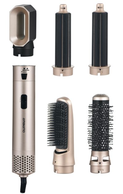 Alternative view of Multistyler lisseur-boucleur électrique 5 en 1 Champagne Ambiano