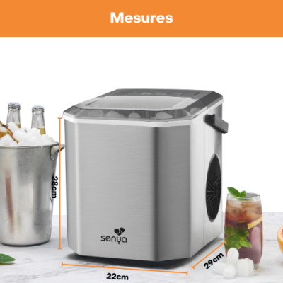 Machine à glaçons Ice Cool – Glaçons en 6 min – 12kg/24h – 2 tailles - Idéale apéros, cocktails et été – Image 7