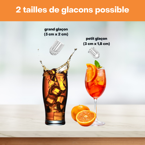 Machine à glaçons Ice Cool – Glaçons en 6 min – 12kg/24h – 2 tailles - Idéale apéros, cocktails et été – Image 4