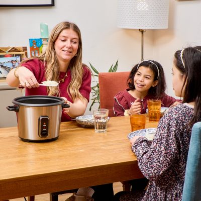 Cuiseur à riz automatique avec panier vapeur - Perfect Rice - 1,8L 700W, maintien au chaud, cuve inox jusqu'à 1,5 kg de riz cru – Image 8