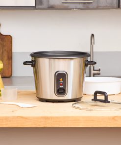 Cuiseur à riz automatique avec panier vapeur - Perfect Rice - 1,8L 700W, maintien au chaud, cuve inox jusqu'à 1,5 kg de riz cru – Image 9