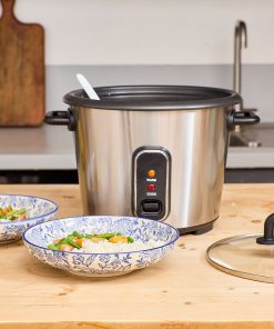 Cuiseur à riz automatique avec panier vapeur - Perfect Rice - 1,8L 700W, maintien au chaud, cuve inox jusqu'à 1,5 kg de riz cru – Image 7