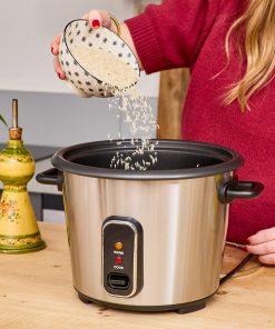 Cuiseur à riz automatique avec panier vapeur - Perfect Rice - 1,8L 700W, maintien au chaud, cuve inox jusqu'à 1,5 kg de riz cru – Image 4