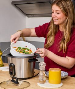Cuiseur à riz automatique avec panier vapeur - Perfect Rice - 1,8L 700W, maintien au chaud, cuve inox jusqu'à 1,5 kg de riz cru – Image 5