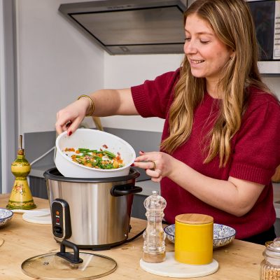 Cuiseur à riz automatique avec panier vapeur - Perfect Rice - 1,8L 700W, maintien au chaud, cuve inox jusqu'à 1,5 kg de riz cru – Image 5