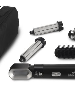 Brosse Soufflante 5 en 1 Air Styler & Sèche-cheveux : lissage, séchage, boucle, brushing 1000W Hair Designer SYWB-HS012N – Image 9