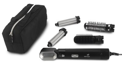 Brosse Soufflante 5 en 1 Air Styler & Sèche-cheveux : lissage, séchage, boucle, brushing 1000W Hair Designer SYWB-HS012N – Image 9