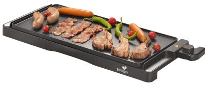 Plancha électrique Senya Plancha Time – 2200W – Surface XL 50,8 x 25,4 cm – Jusqu'à 8 personnes – Antiadhésif effet pierre
