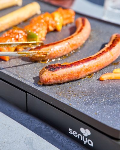 Plancha électrique Senya Plancha Time – 2200W – Surface XL 50,8 x 25,4 cm – Jusqu'à 8 personnes – Antiadhésif effet pierre – Image 3
