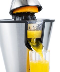 Presse agrumes électrique, bras levier, en acier inoxydable, 0.7L – Image 4