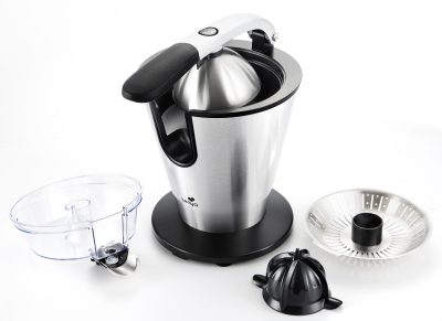 Presse agrumes électrique, bras levier, en acier inoxydable, 0.7L – Image 5