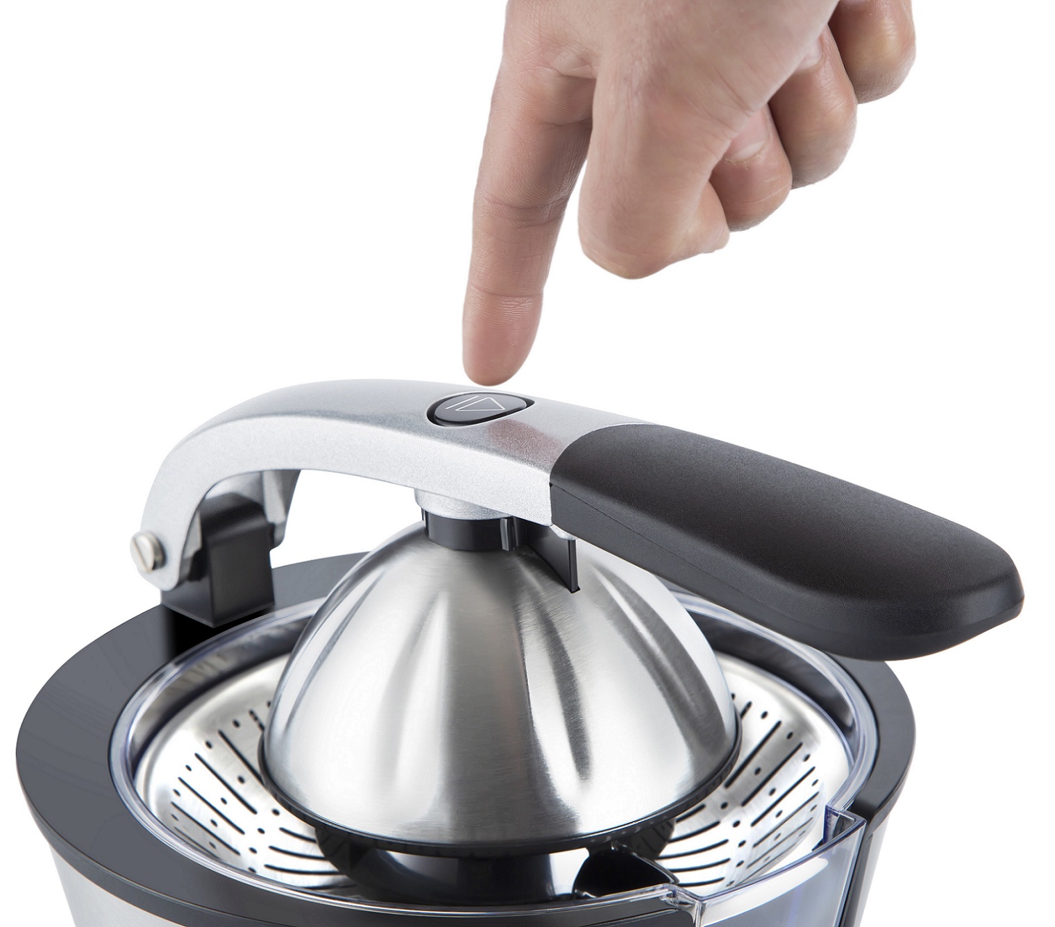 Presse agrumes électrique, bras levier, en acier inoxydable, 0.7L – Image 6