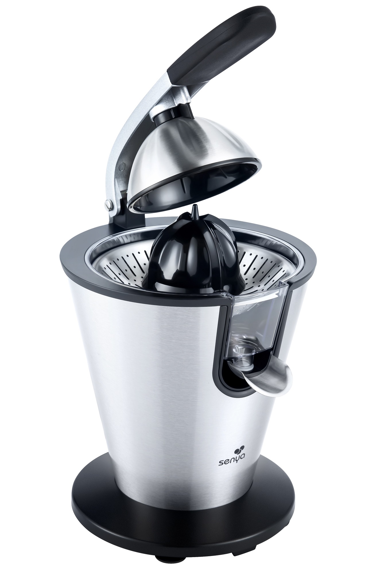 Presse agrumes électrique, bras levier, en acier inoxydable, 0.7L – Image 7