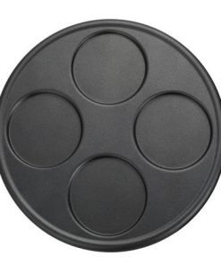 Plaque en fonte d'aluminium pour quatre mini-crêpes de 11cm - Crepière électrique Crepe Time