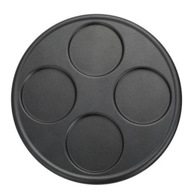 Plaque en fonte d'aluminium pour quatre mini-crêpes de 11cm - Crepière électrique Crepe Time