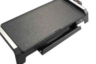 Plancha électrique Senya Plancha Time 2200W – Plaque XL 50,8 x 25,4 cm – Thermostat 80-250°C – Fonte d'aluminium – Sonde détachable – Plaque immergeable – Image 6
