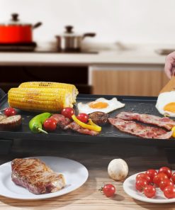 Plancha électrique Senya Plancha Time 2200W – Plaque XL 50,8 x 25,4 cm – Thermostat 80-250°C – Fonte d'aluminium – Sonde détachable – Plaque immergeable – Image 3