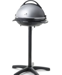 Barbecue électrique Senya – 2400W – 2-en-1 sur pieds ou de table – Diamètre 40 cm – Couvercle inclus – Sans charbon – Image 3