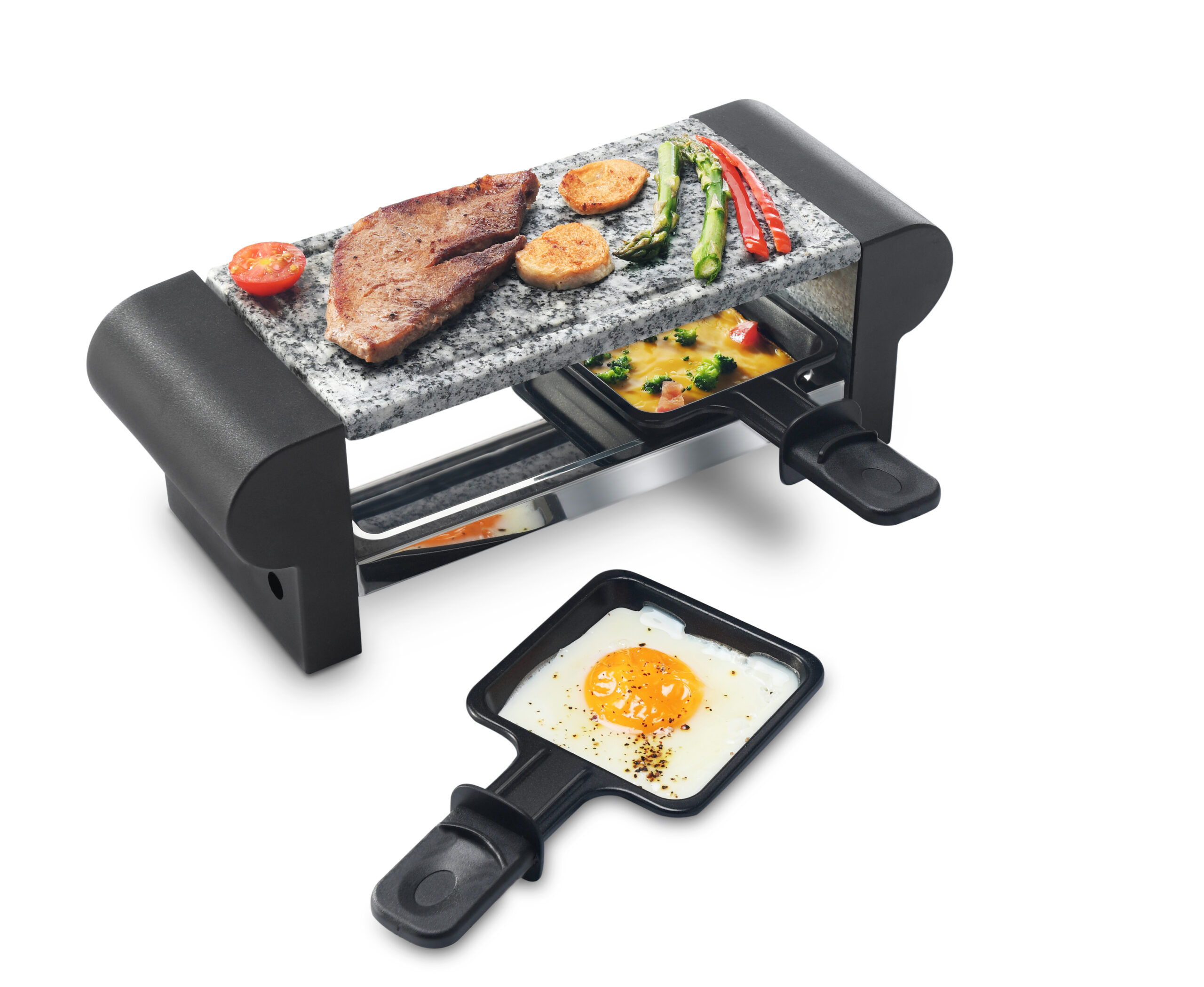 Appareil à raclette 2 personnes avec pierre à cuire My Little Raclette – Image 2