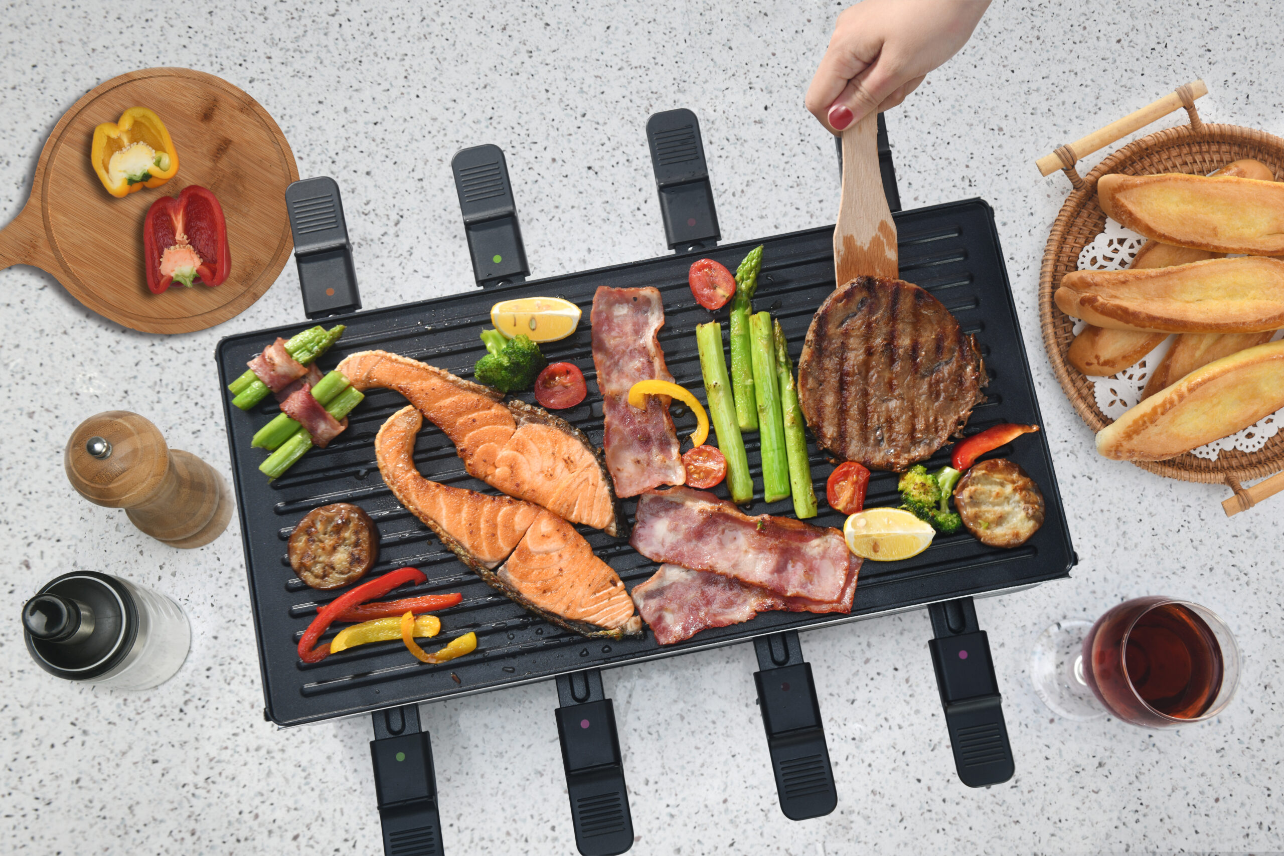 Appareil à raclette 3en1 pour 8 personnes Sweet Cheese – Image 8