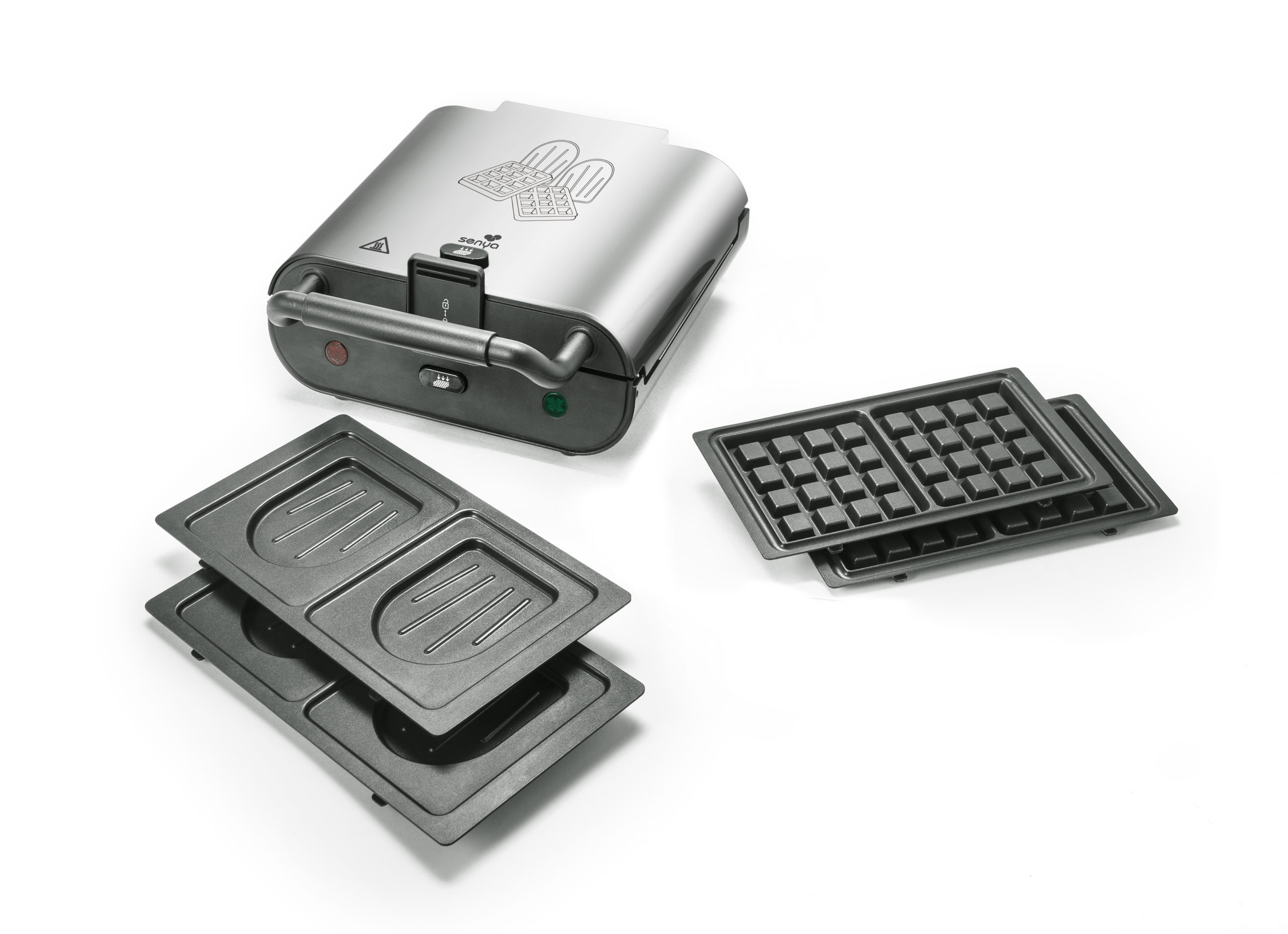 Gaufrier, Appareil à Croques 2 en 1 Duo Waffles – Image 2