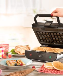 Gaufrier, Appareil à Croques 2 en 1 Duo Waffles