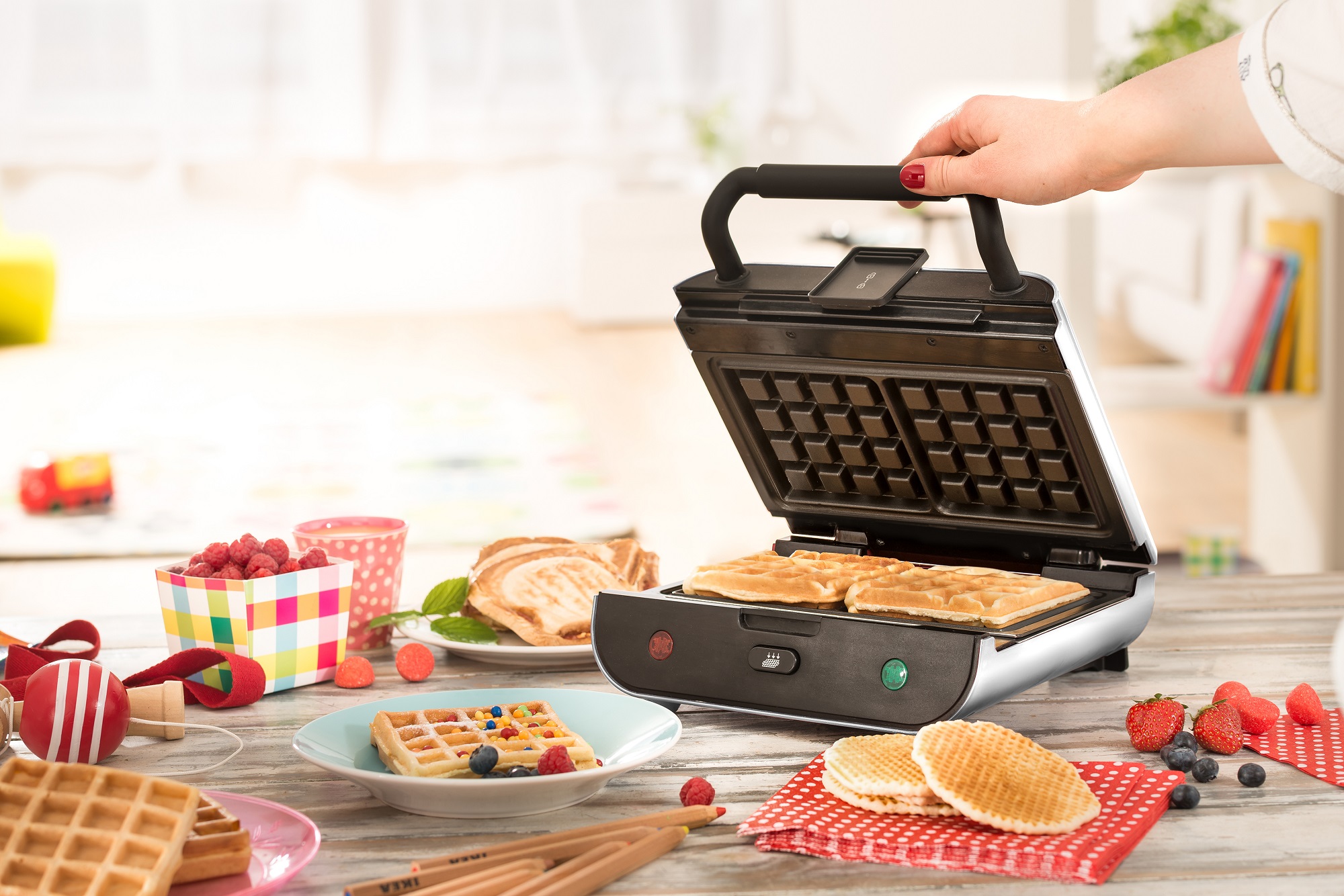 Gaufrier Senya Multi Waffles 3-en-1 : Gaufres, Croques Monsieur, Gaufrettes Maison