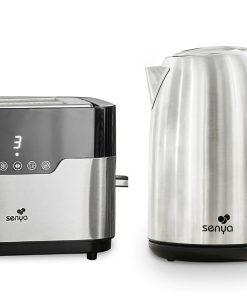 Set petit déjeuner Grille-pain tactile et Bouilloire électrique réglable