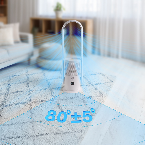 Ventilateur Sans Pale –Silencieux, Purificateur d'air, 9 Vitesses – Image 6