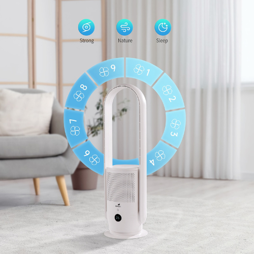 Ventilateur Sans Pale –Silencieux, Purificateur d'air, 9 Vitesses – Image 4