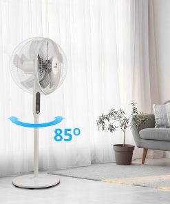 Ventilateur sur pied silencieux Silence & Cool – Ventilateur avec pales 16 pouces, 3 modes de ventilation et télécommande – Image 3