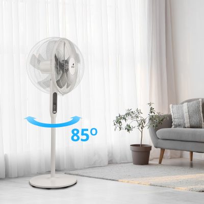 Ventilateur sur pied silencieux Silence & Cool – Ventilateur avec pales 16 pouces, 3 modes de ventilation et télécommande – Image 3