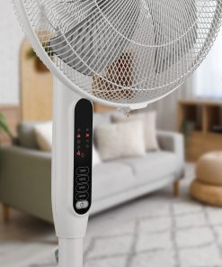 Ventilateur sur pied silencieux Silence & Cool – Ventilateur avec pales 16 pouces, 3 modes de ventilation et télécommande – Image 4