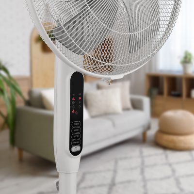 Ventilateur sur pied silencieux Silence & Cool – Ventilateur avec pales 16 pouces, 3 modes de ventilation et télécommande – Image 4