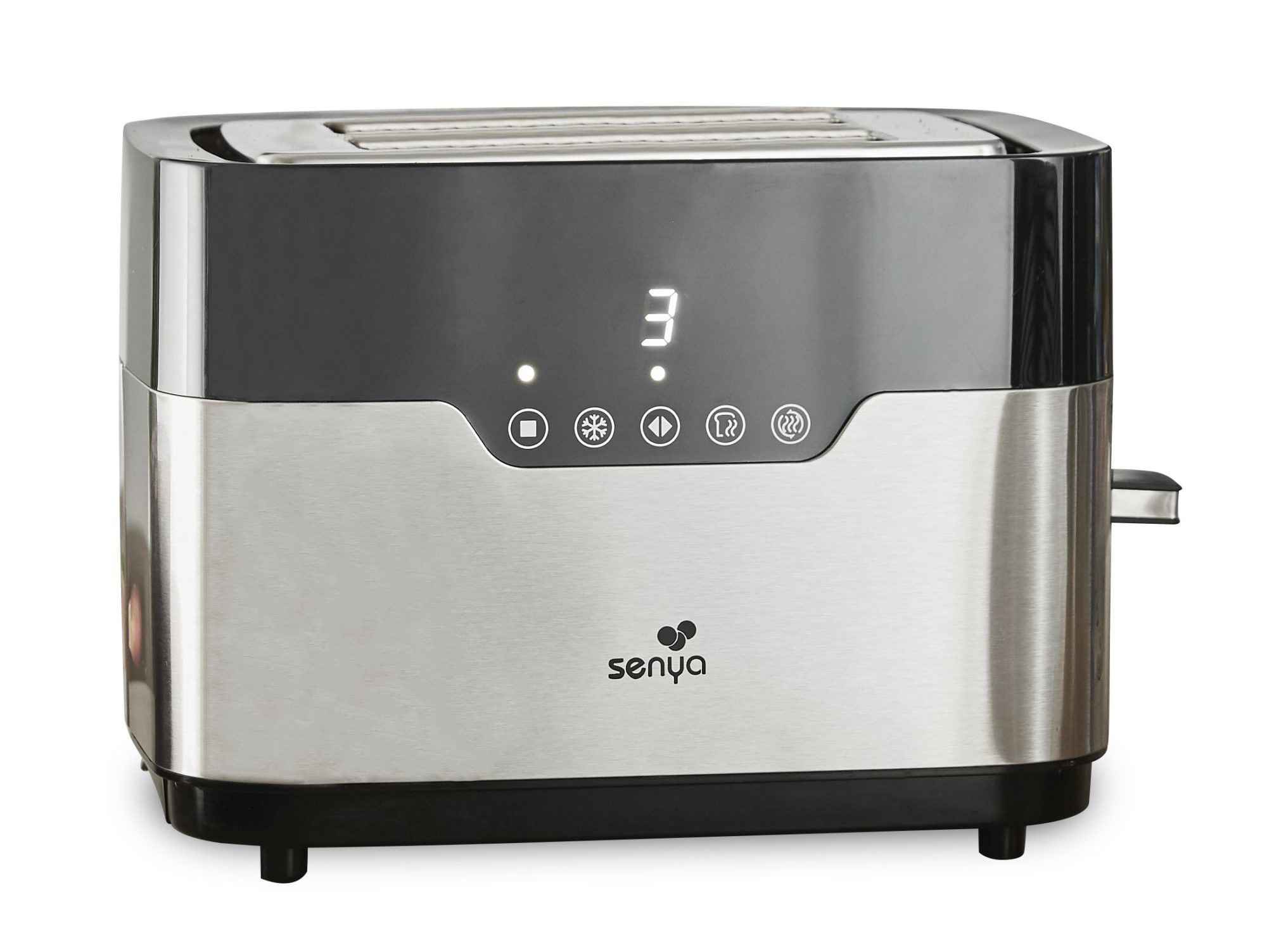 Grille-pain tactile 2 larges fentes inox Smart Toaster – Image 2