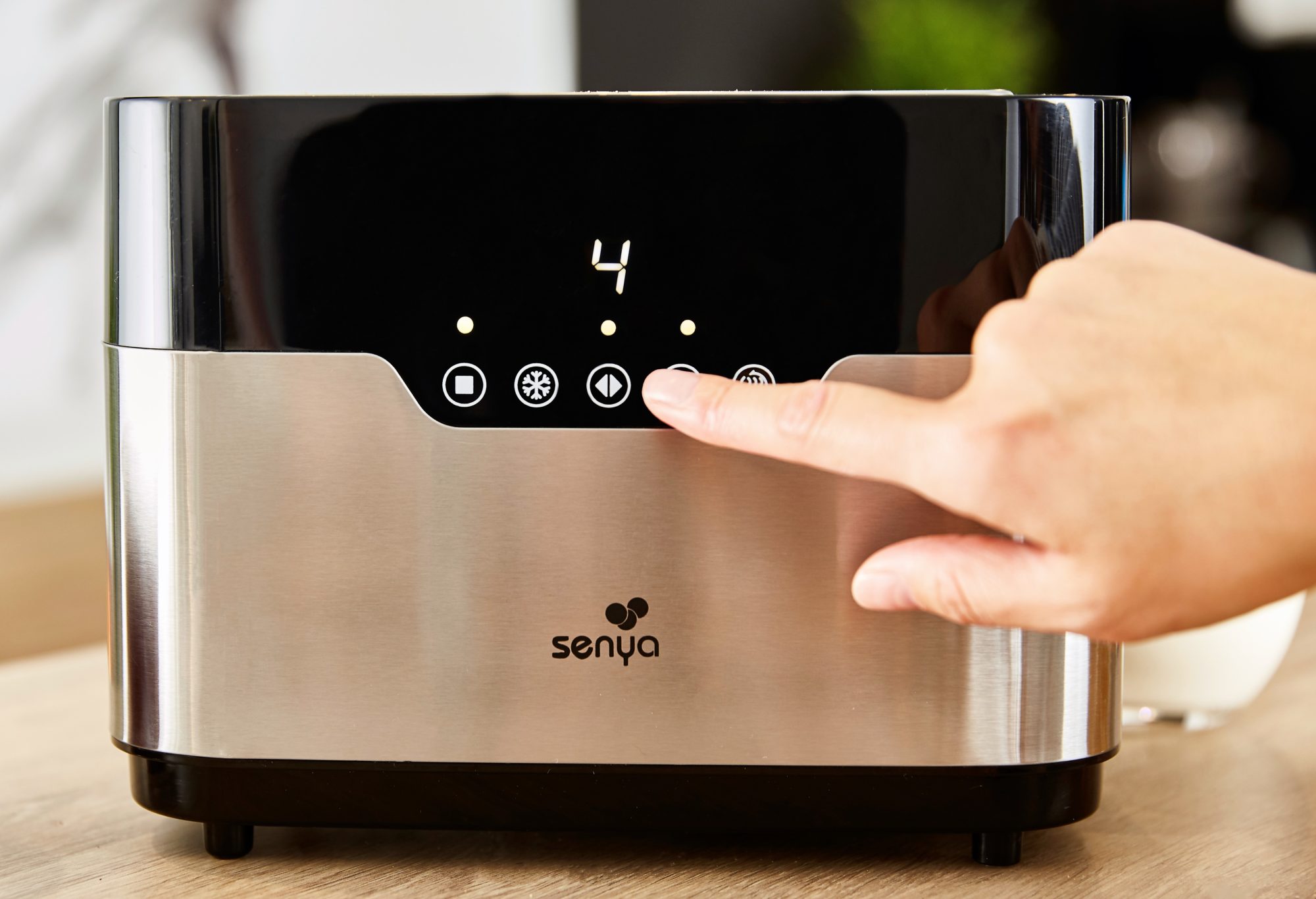 Grille-pain tactile 2 larges fentes inox Smart Toaster – Image 3