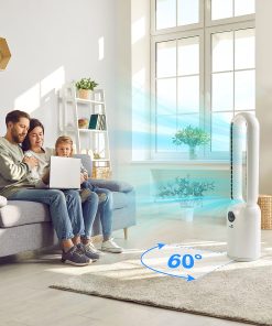 Ventilateur colonne silencieux Fresh Air - 2 en 1 : Purificateur d’air HEPA et ventilateur rafraichisseur avec télécommande – Image 6