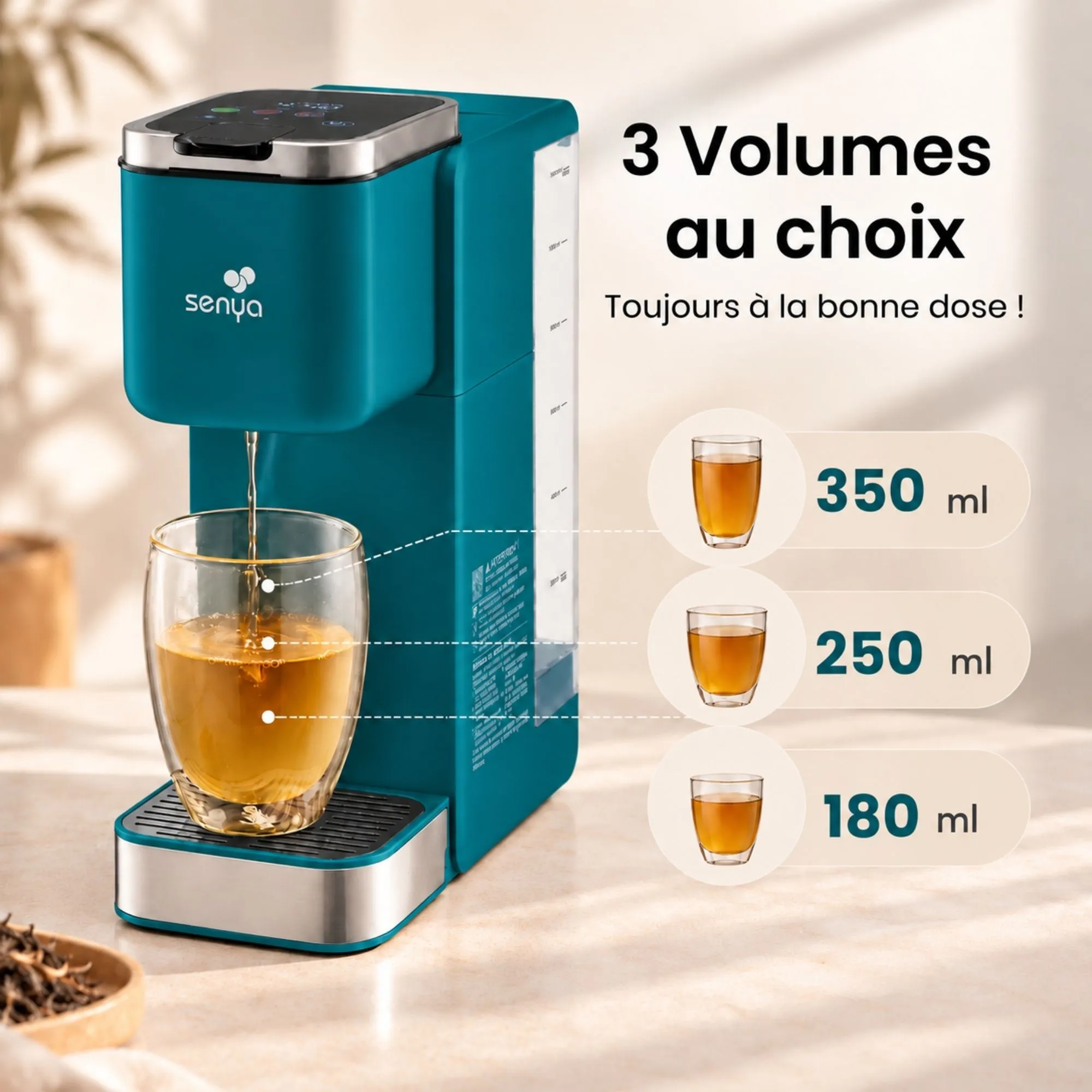 Machine à thé en vrac, théière électrique tactile TeaTime Pro – Image 2